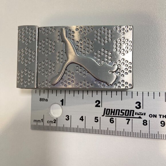 Puma Silver Metal Belt Buckle With Logo Design versatile athletic casual wear - Picture 10 of 12
